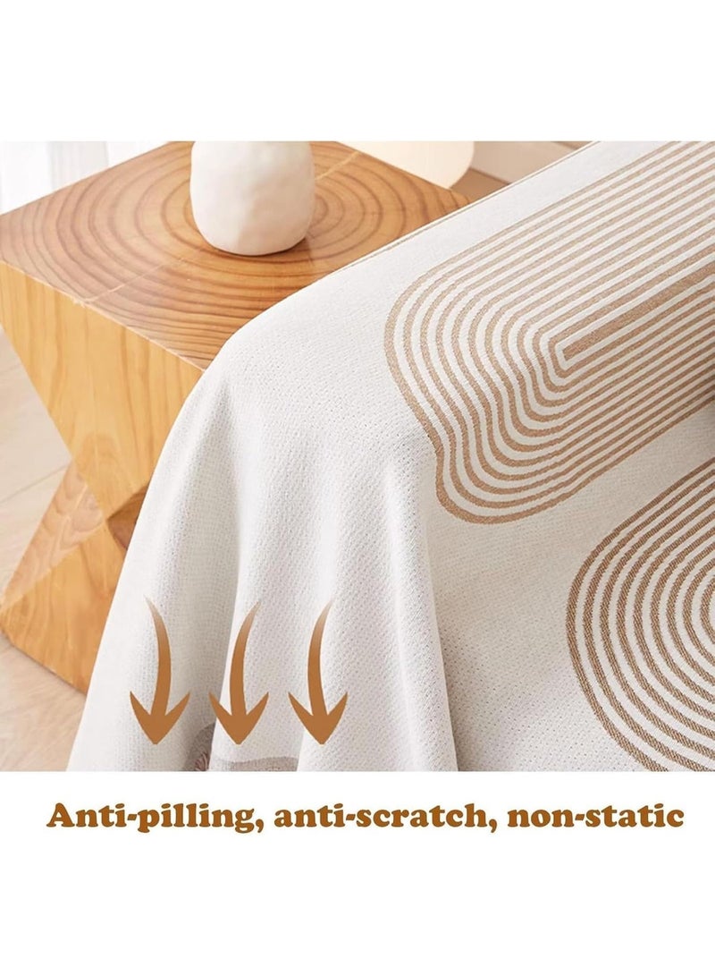 180*150cm Sofa Cover, Stylish Sofa Cover, Chenille Furniture Sofa Slipcovers Towel, Chenille Material Double Sided Sofa Towel, Four Seasons Available Both Sides (Green, 180*150cm) - Image 4